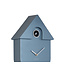 Karlsson wandklok Modern Cuckoo Metallic Dark Blue
