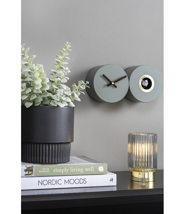 Karlsson Clock Duo Cuckoo Jungle Green