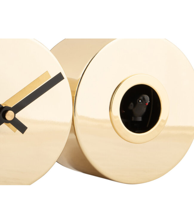 Karlsson Clock Duo Cuckoo Gold Plated