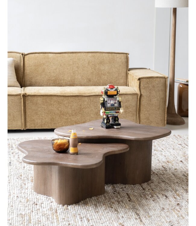 By- Boo Salontafel Fall Brown set van 2