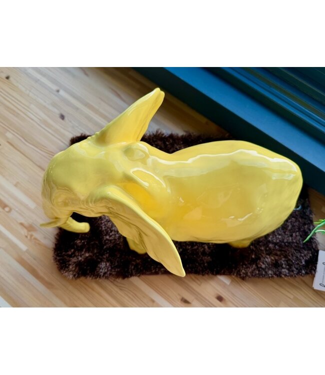 Ornament Shiny Elephant Yellow