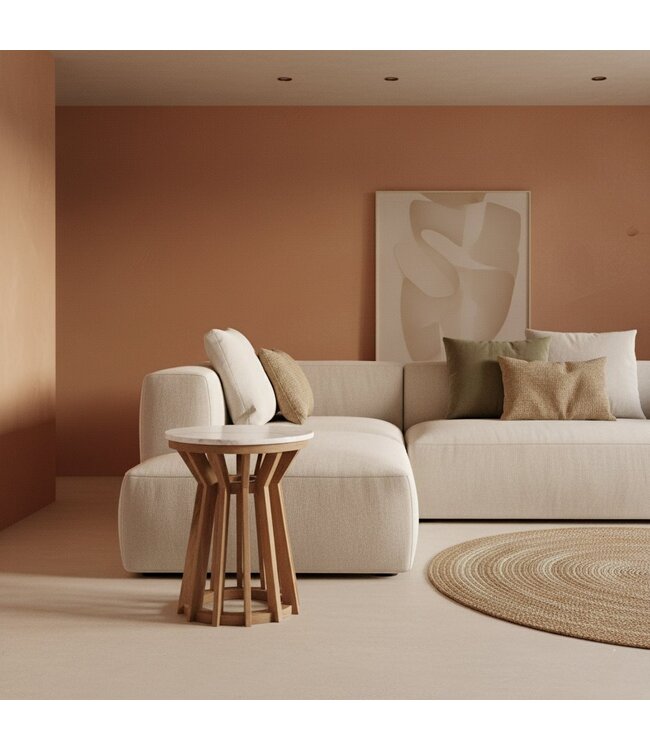 Raw Materials Sarawak bijzettafel marmer wit