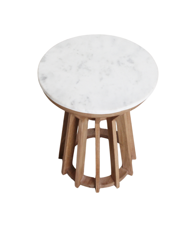 Raw Materials Sarawak bijzettafel marmer wit