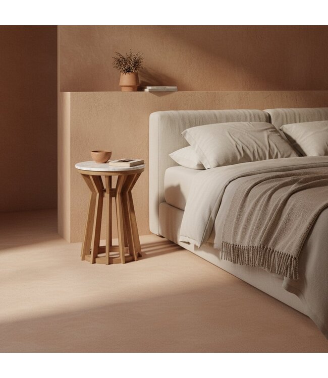 Raw Materials Sarawak bijzettafel marmer wit