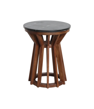 Raw Materials Sabah bijzettafel marmer zwart