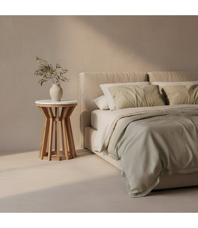 Raw Materials Sarawak bijzettafel marmer wit