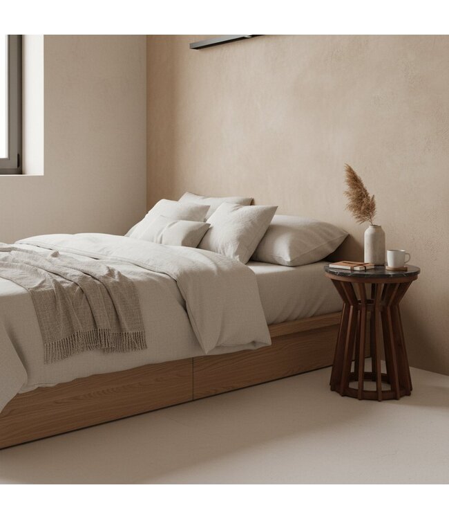 Raw Materials bijzettafel Sabah marmer zwart