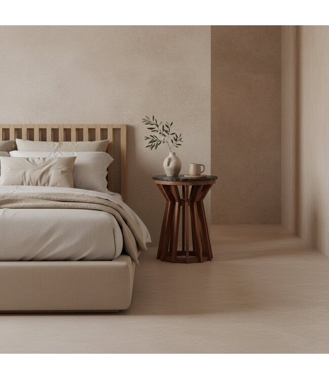 Raw Materials bijzettafel Sabah marmer zwart