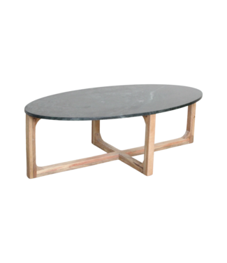 Raw Materials Ovale marmeren salontafel - Groen