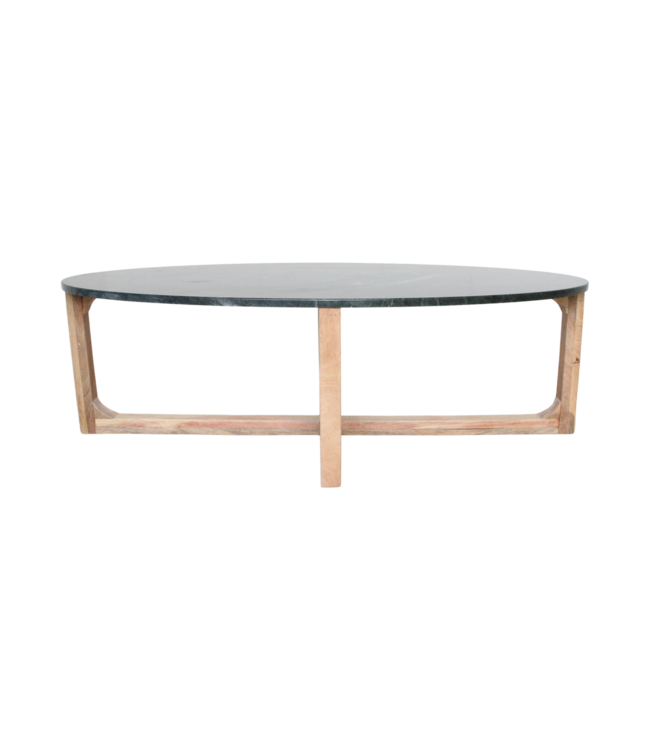 Raw Materials Ovale marmeren salontafel - Groen