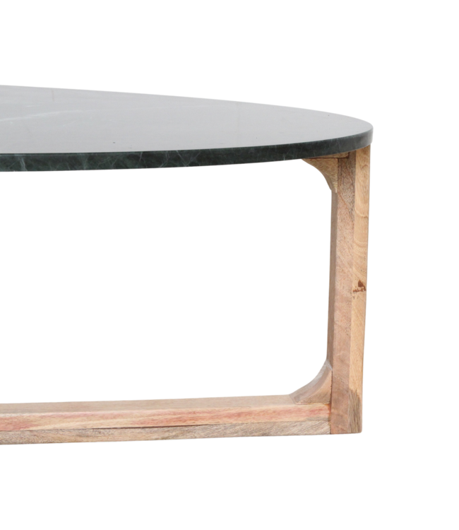 Raw Materials Ovale marmeren salontafel - Groen