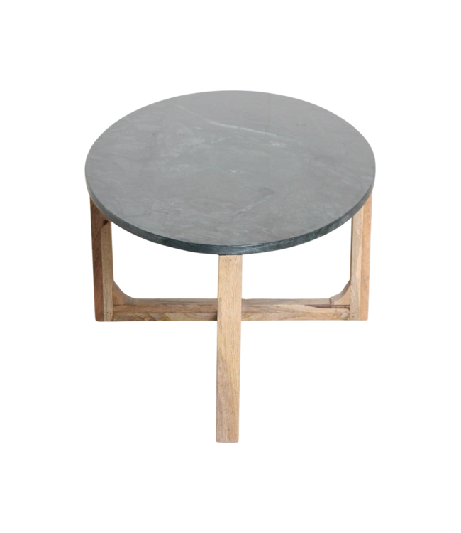 Raw Materials Ovale marmeren salontafel - Groen