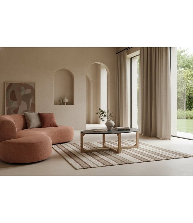 Raw Materials Ovale marmeren salontafel - zwart