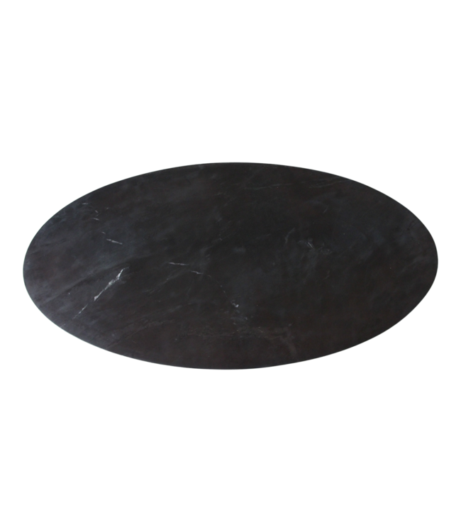 Raw Materials Ovale marmeren salontafel - zwart
