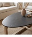 Raw Materials Ovale marmeren salontafel - zwart
