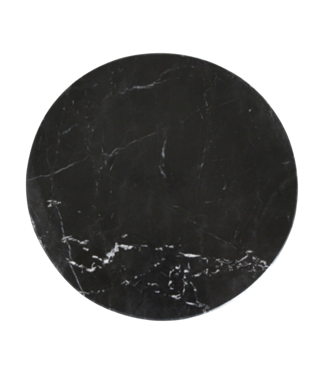 Lampung bijzettafel marmer zwart - 40x40x50 cm