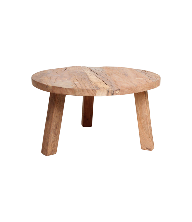 Farmwood salontafel rond