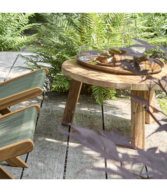 Farmwood salontafel rond