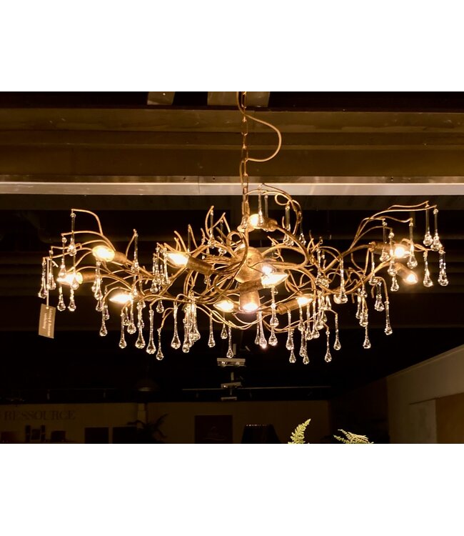 Leclercq & Bouwman hanglamp COMO ovaal 120 cm Brons