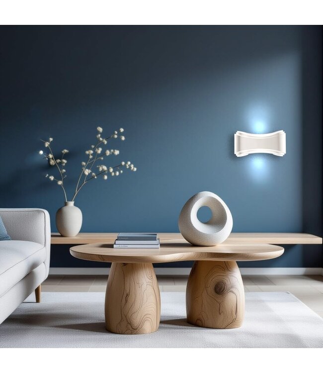 Leclercq & Bouwman wandlamp Linea Ovaal wit