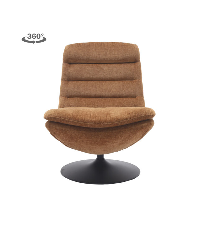 Tower Living fauteuil Marano Caramel Brown (draaibaar)