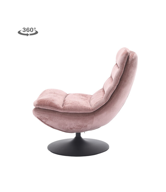 Tower Living fauteuil Marano Peachy Pink (draaibaar)