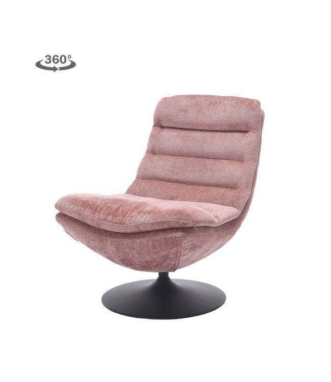 Tower Living fauteuil Marano Peachy Pink (draaibaar)