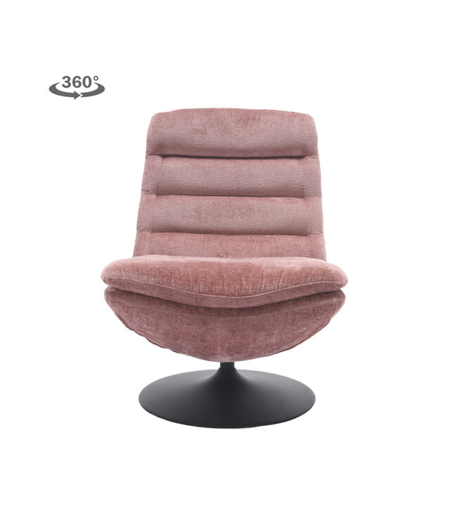 Tower Living fauteuil Marano Peachy Pink (draaibaar)