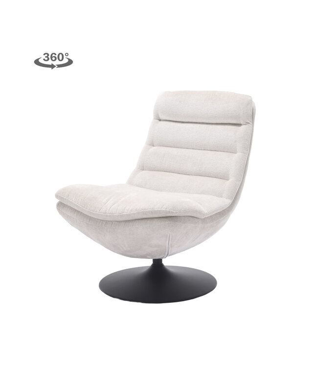Tower Living fauteuil Marano Almond White (draaibaar)