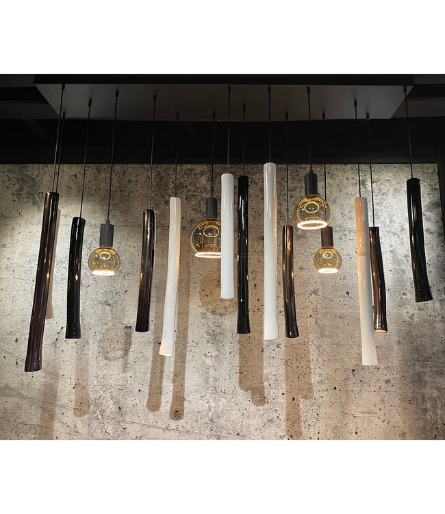 Leclercq & Bouwman hanglamp Forza zwart-wit-brons