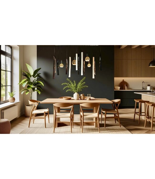 Leclercq & Bouwman hanglamp Forza zwart-wit-brons