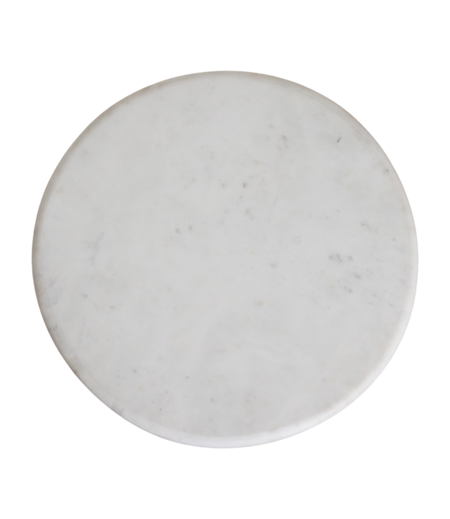 Kuching marmeren bijzettafel - wit 30x30x50 cm