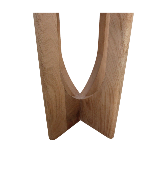 Kuching marmeren bijzettafel - wit 30x30x50 cm