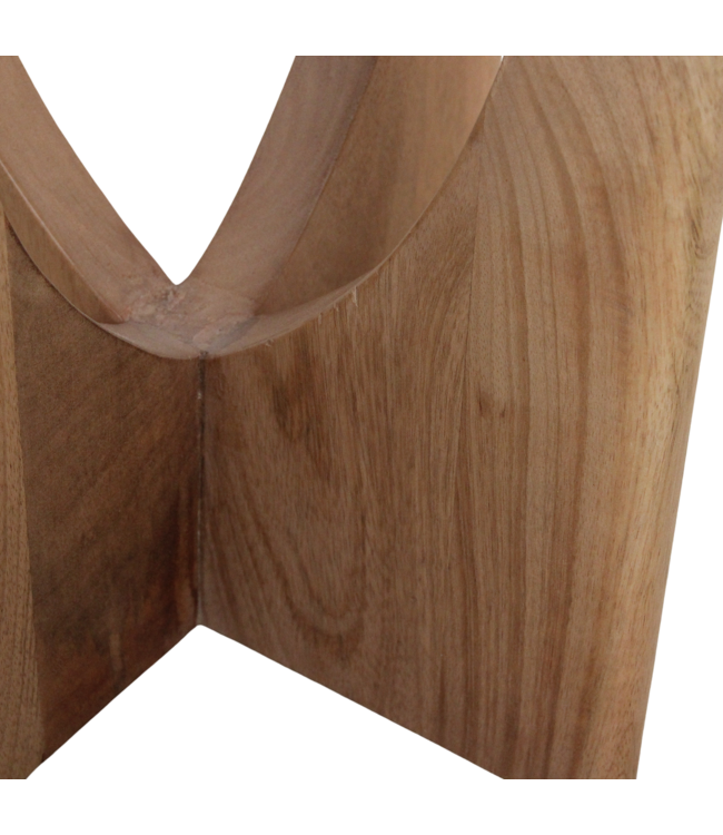 Kuching marmeren bijzettafel - wit 30x30x50 cm