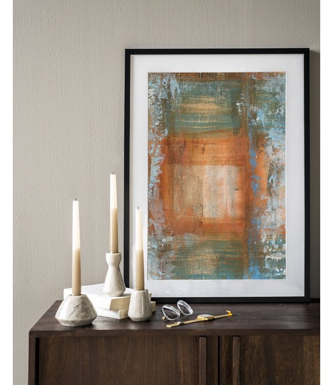 Urban Cotton wandkleed Blue Ocker Abstract 1