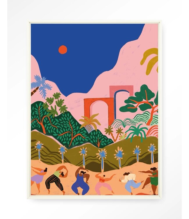 Urban Cotton wandkleed Dancing in Paradise