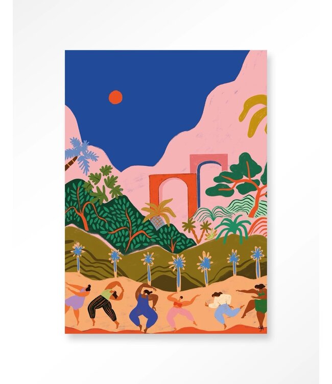 Urban Cotton wandkleed Dancing in Paradise