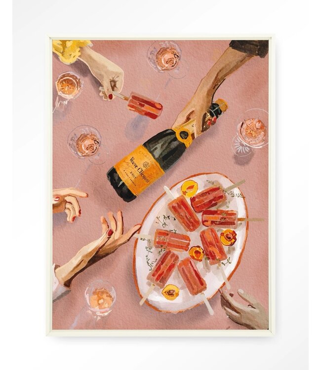 Urban Cotton Wandkleed Champagne And Icecreams