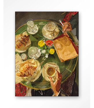 Urban Cotton Wandkleed Croissants At Cafe de Flore