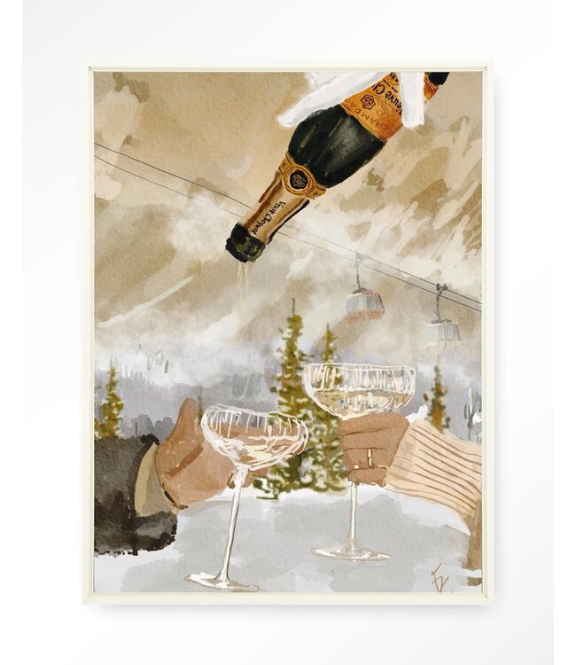 Urban Cotton Wandkleed Winter Champagne