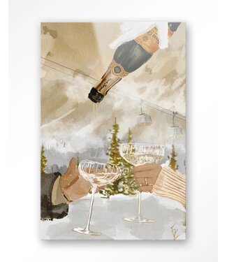 Urban Cotton Glasschilderij Winter Champagne