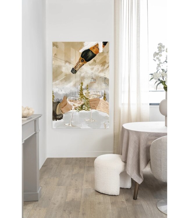 Urban Cotton glasschilderij Winter Champagne