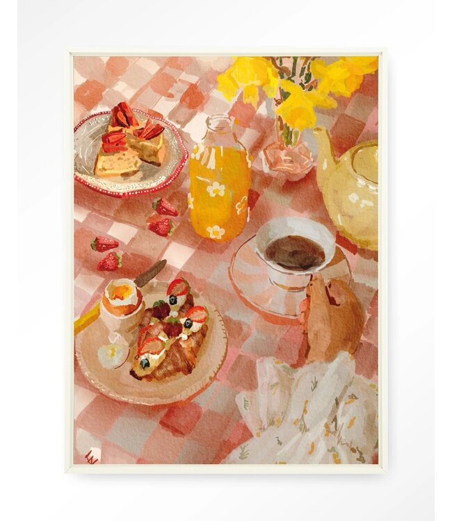 Urban Cotton Wandkleed Spring Breakfast