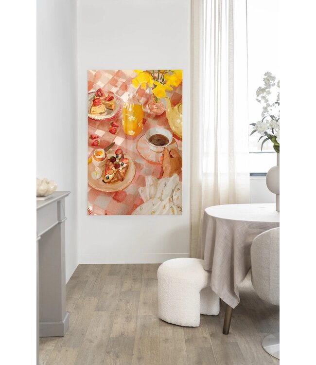 Urban Cotton glasschilderij Spring Breakfast