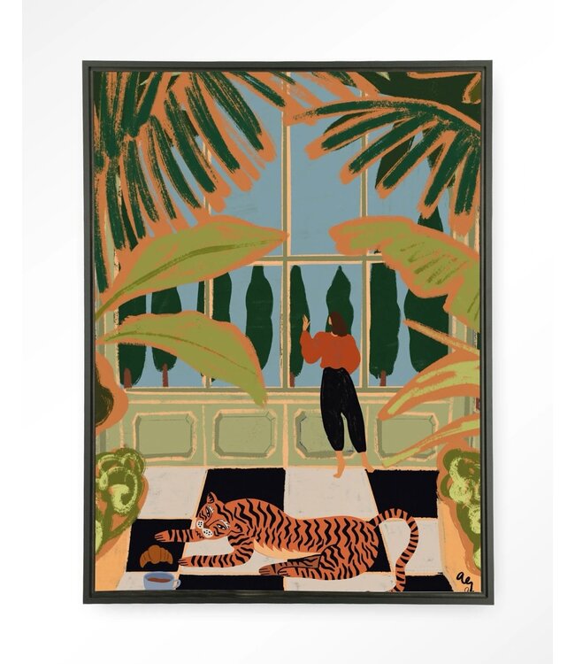 Urban Cotton wandkleed Green House