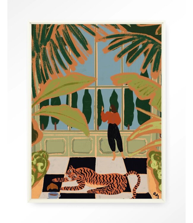 Urban Cotton wandkleed Green House