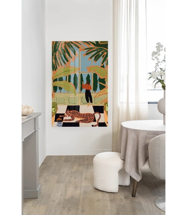 Urban Cotton glasschilderij Green House