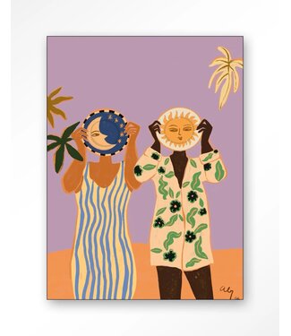 Urban Cotton Wandkleed Sun & Moon