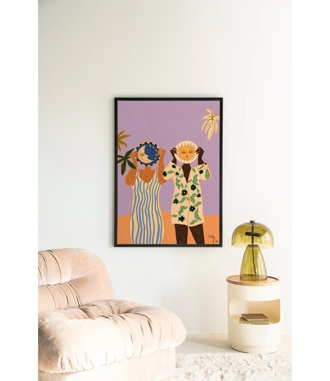 Urban Cotton wandkleed Sun & Moon