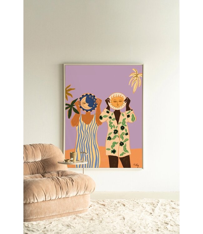 Urban Cotton wandkleed Sun & Moon